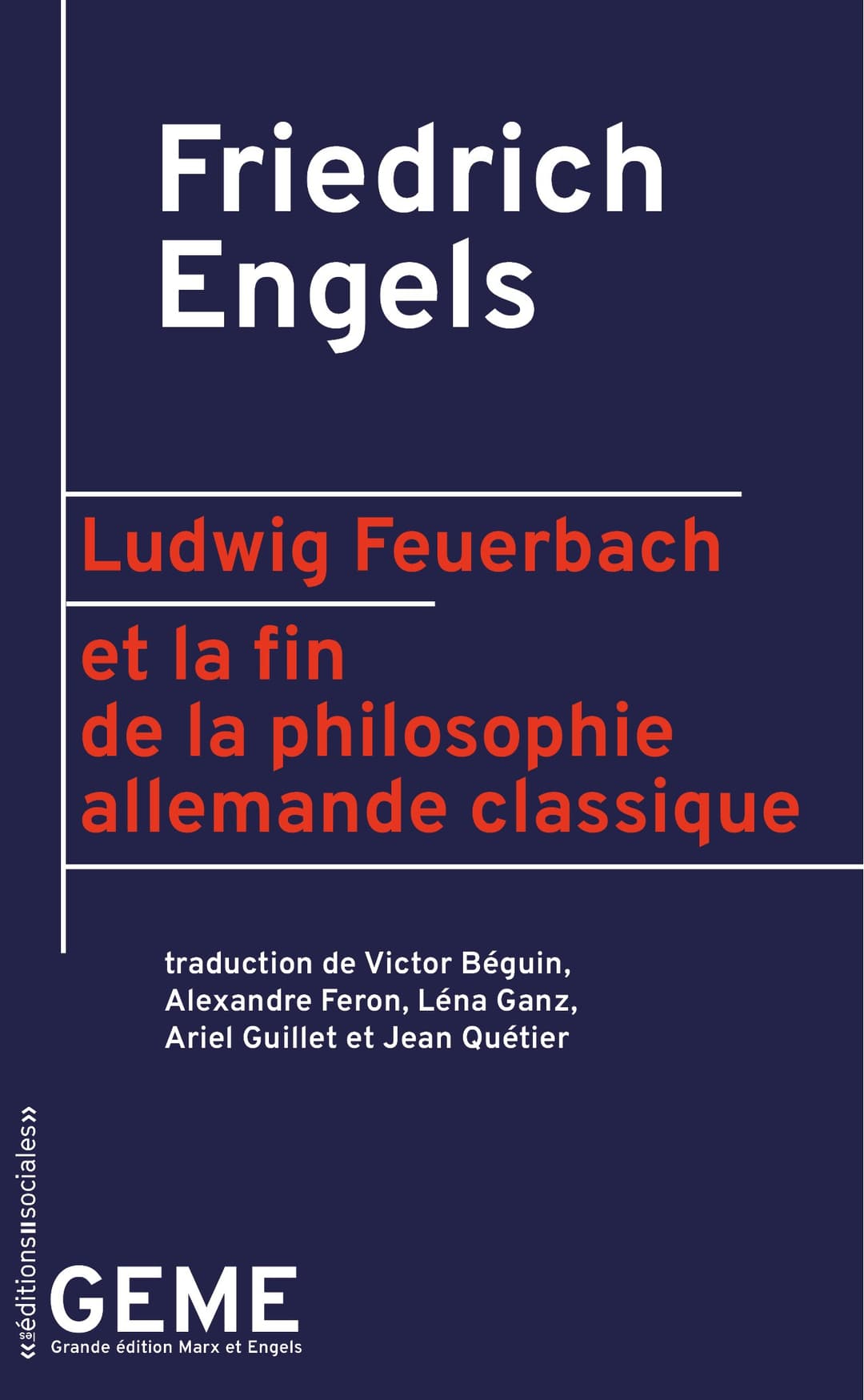 Couverture de « Ludwig Feuerbach et la fin de la philosophie allemande classique »