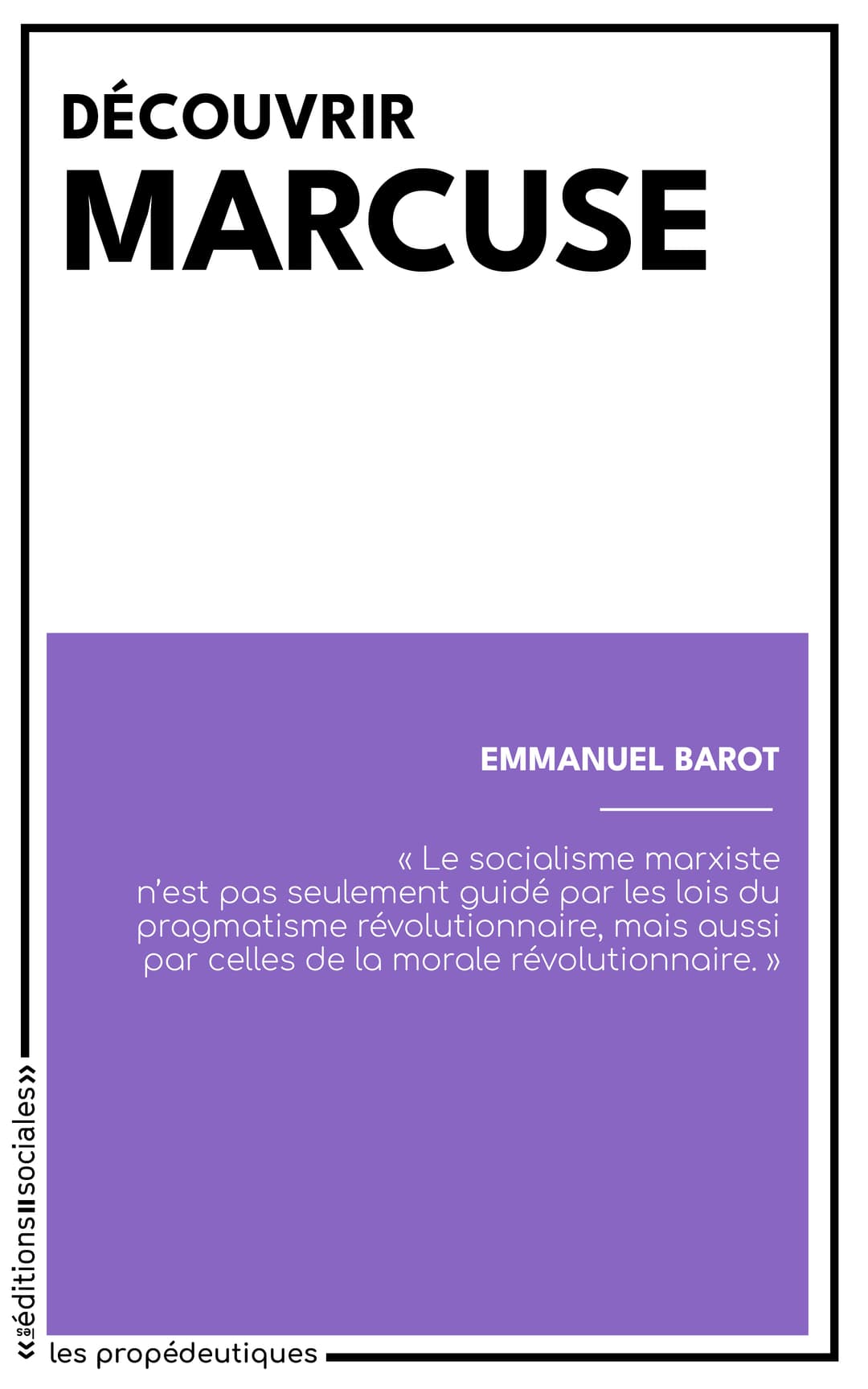 Couverture de « Découvrir Marcuse »