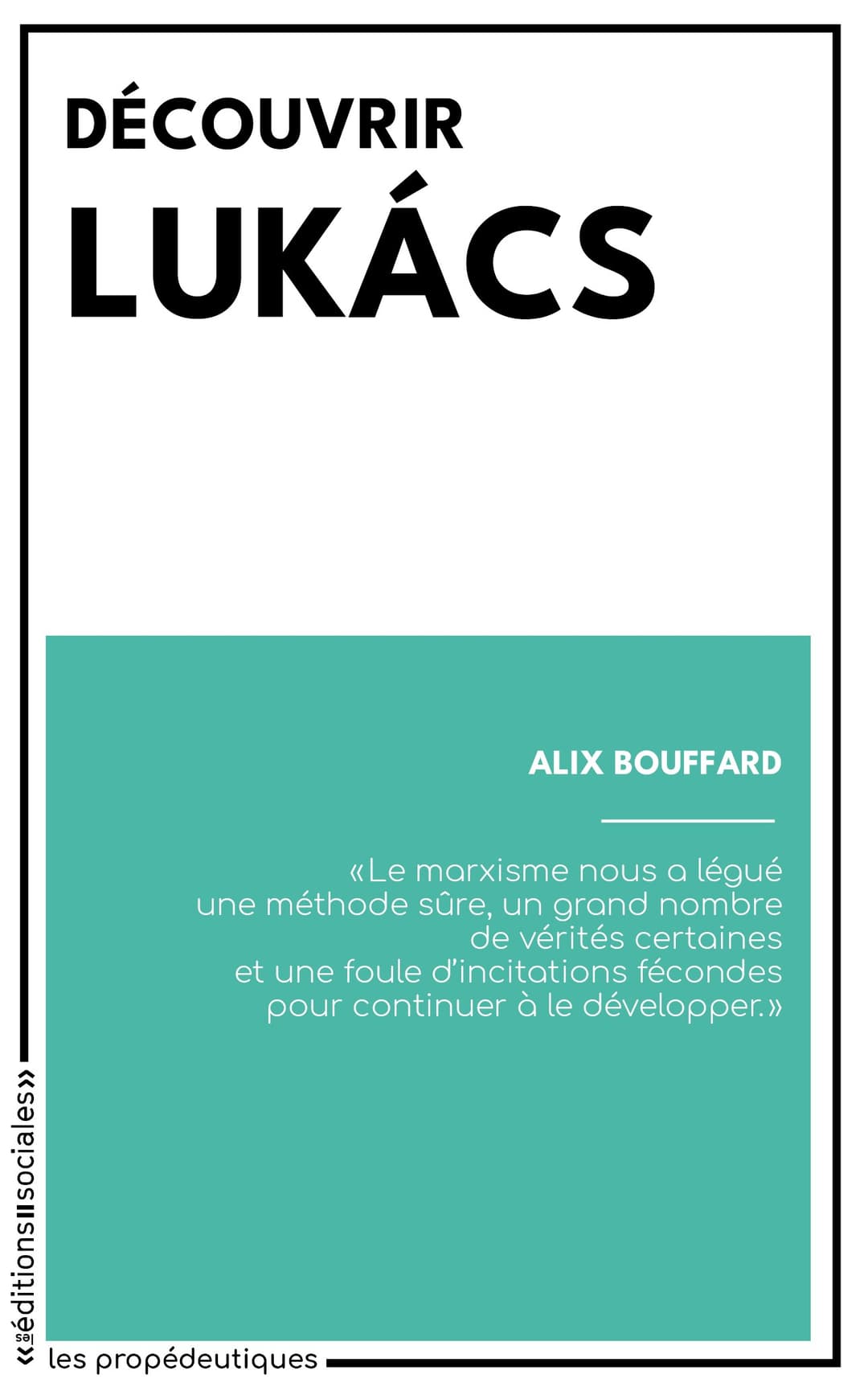 Couverture de « Découvrir Lukács »