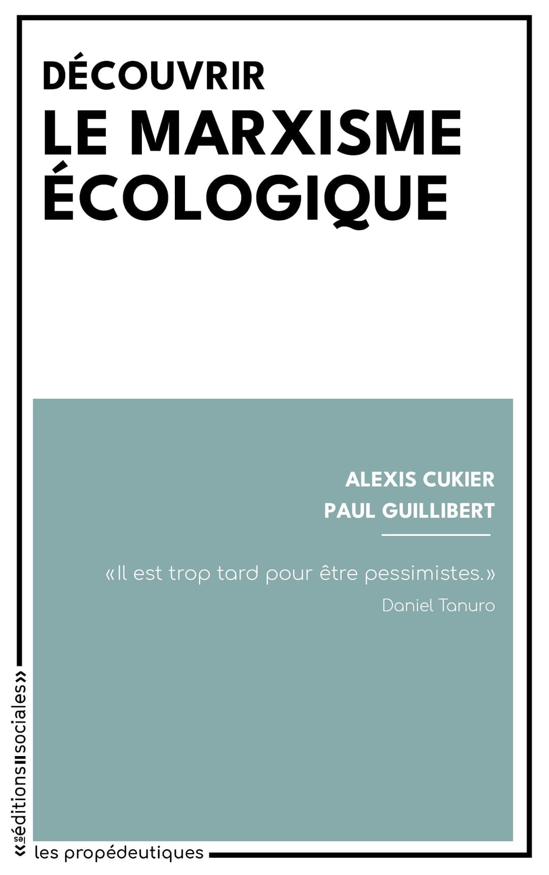 Couverture de « Découvrir le marxisme écologique »