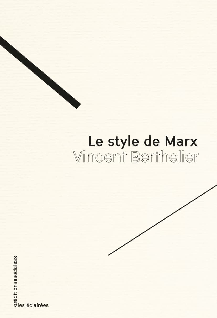 Couverture de « Le style de Marx »