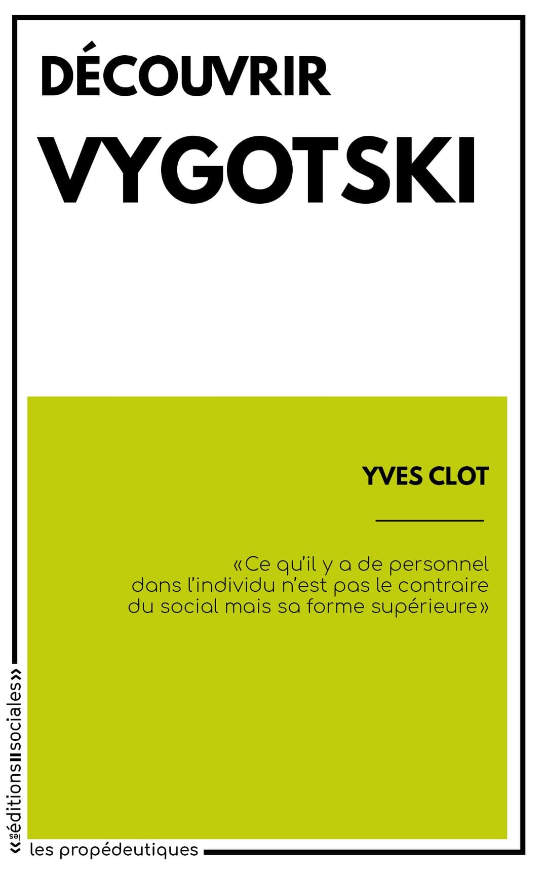 Couverture de « Découvrir Vygotski »