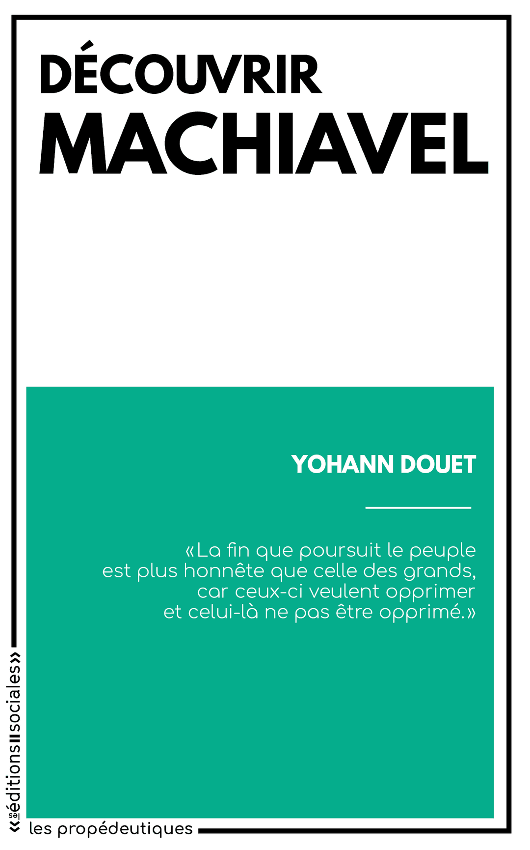 Couverture de « Découvrir Machiavel »