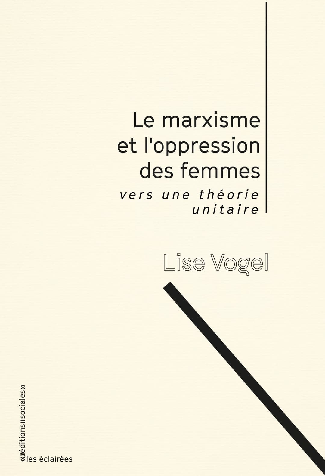 Couverture de « Le marxisme et l’oppression des femmes. Vers une théorie unitaire »
