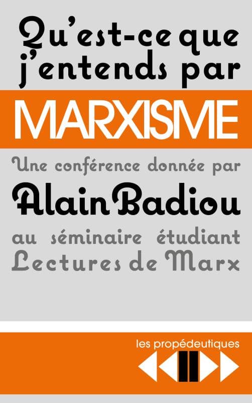 Couverture de « Qu’est-ce que j’entends par marxisme ? »