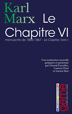 Couverture de « Le chapitre VI. Manuscrits de 1863-1867. »