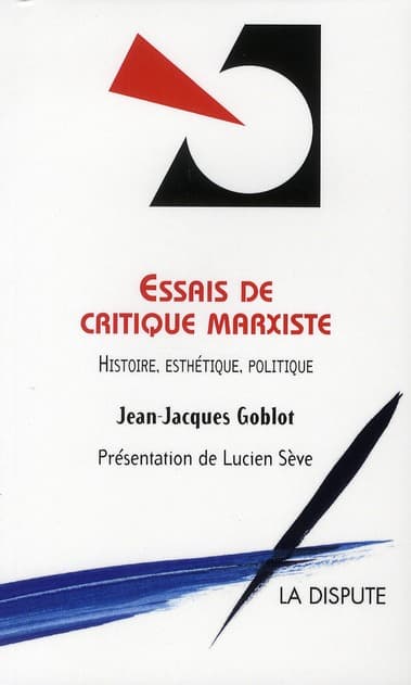 Couverture de « Essais de critique marxiste »